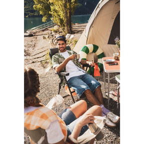 QUECHUA (ケシュア) キャンプ アームチェア 快適 折りたたみ式 リクライニング