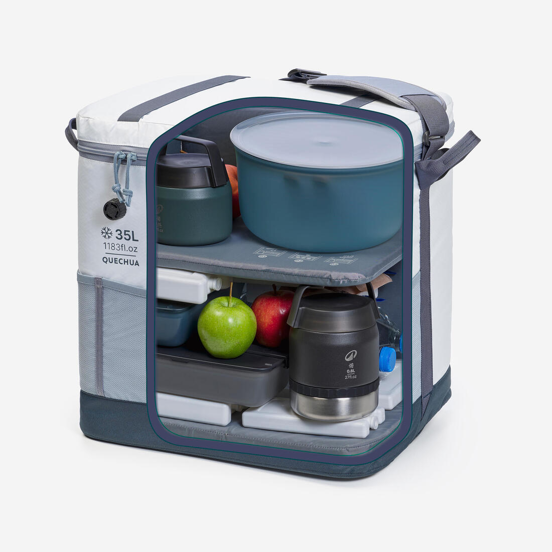 QUECHUA (ケシュア) キャンプ クーラーボックス 17時間保冷 500 35L
