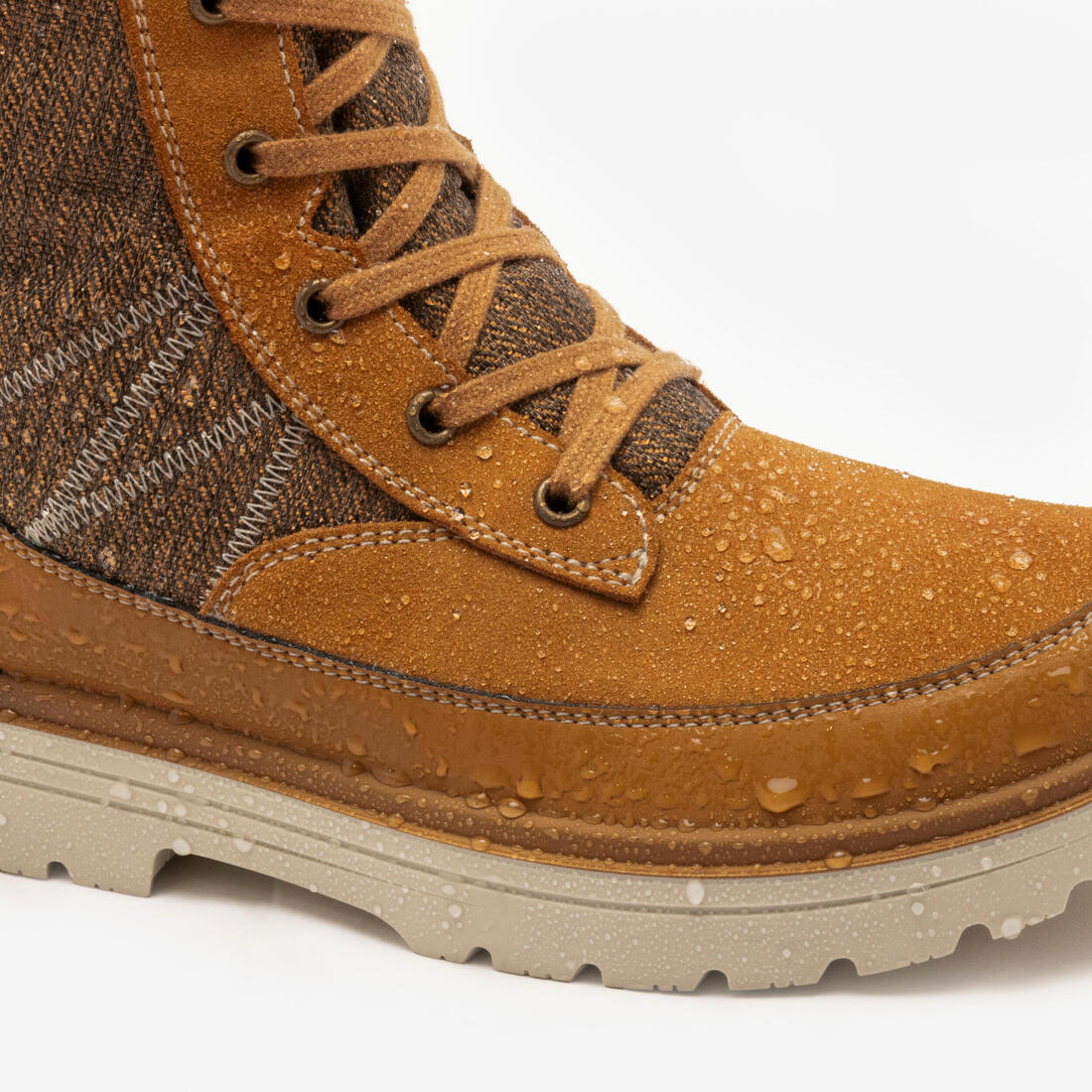 QUECHUA (ケシュア) 登山・スノーハイキング レディース ブーツ ウォーム 防水 レザー ハイカット NH900