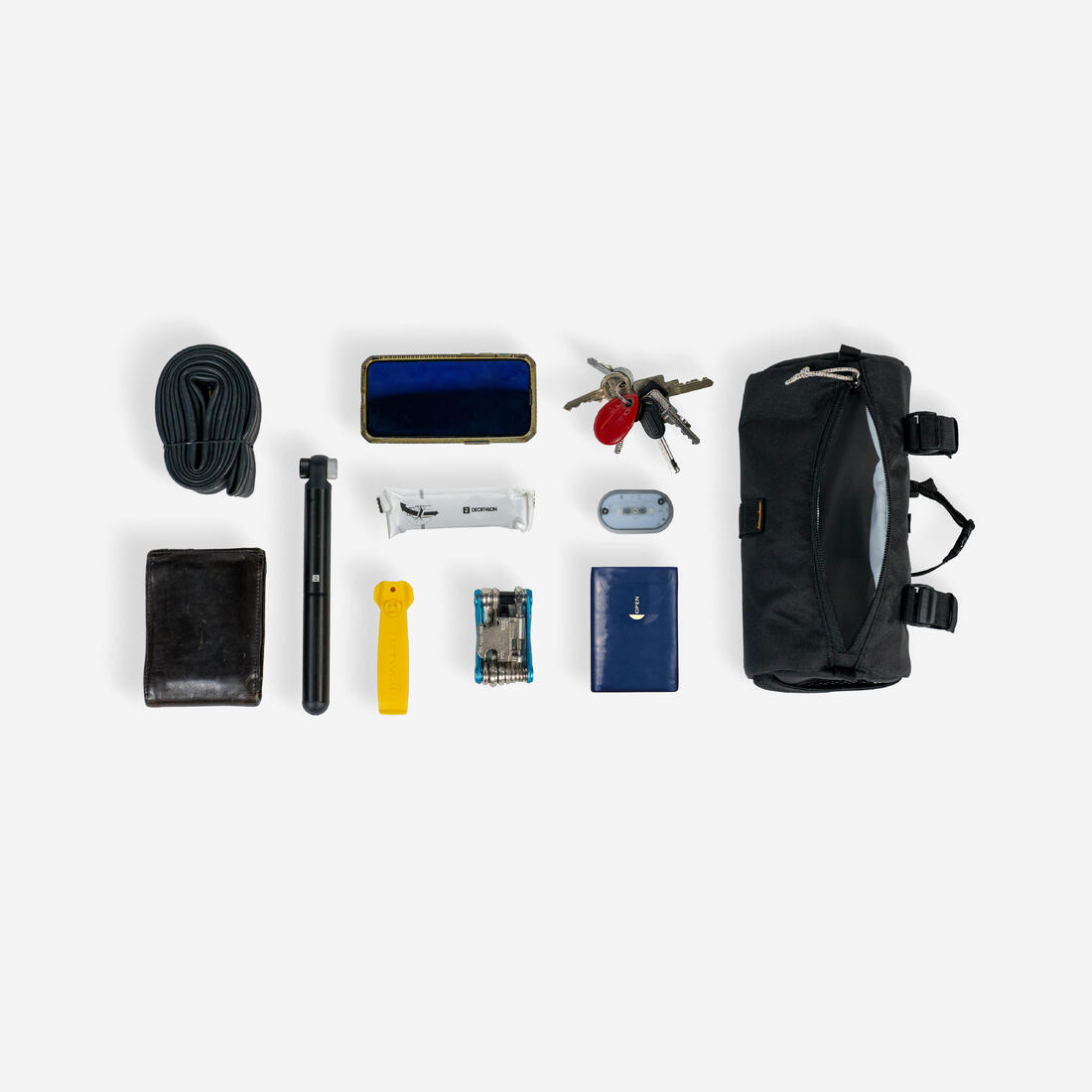 B'TWIN (ビトウィン) サイクリング 2.5 L バイクハンドルバーバッグ ACTV 100