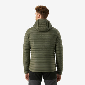 FORCLAZ（フォルクラ）登山・トレッキング フード付き ダウンジャケット TREK 100 撥水 - メンズ