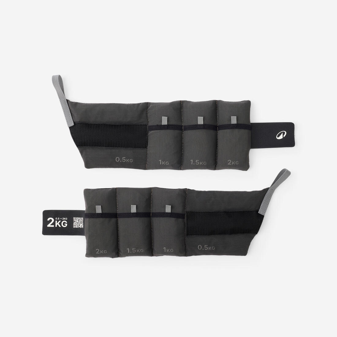 DOMYOS (ドミオス) フィットネス リストアンクルウエイト 調節可能 0.5～2kg