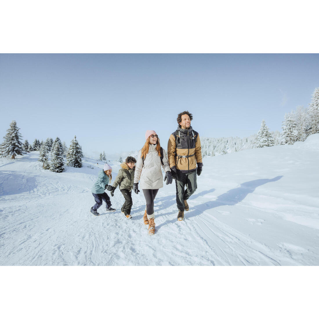 QUECHUA (ケシュア) 登山・スノーハイキング レディース ブーツ ウォーム 防水 レザー ハイカット NH900