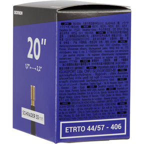 サイクリング 33mm米式バルブインナーチューブ 20×1.7/2.2インチ