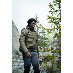 FORCLAZ（フォルクラ）登山・トレッキング フード付き ダウンジャケット TREK 100 撥水 - メンズ