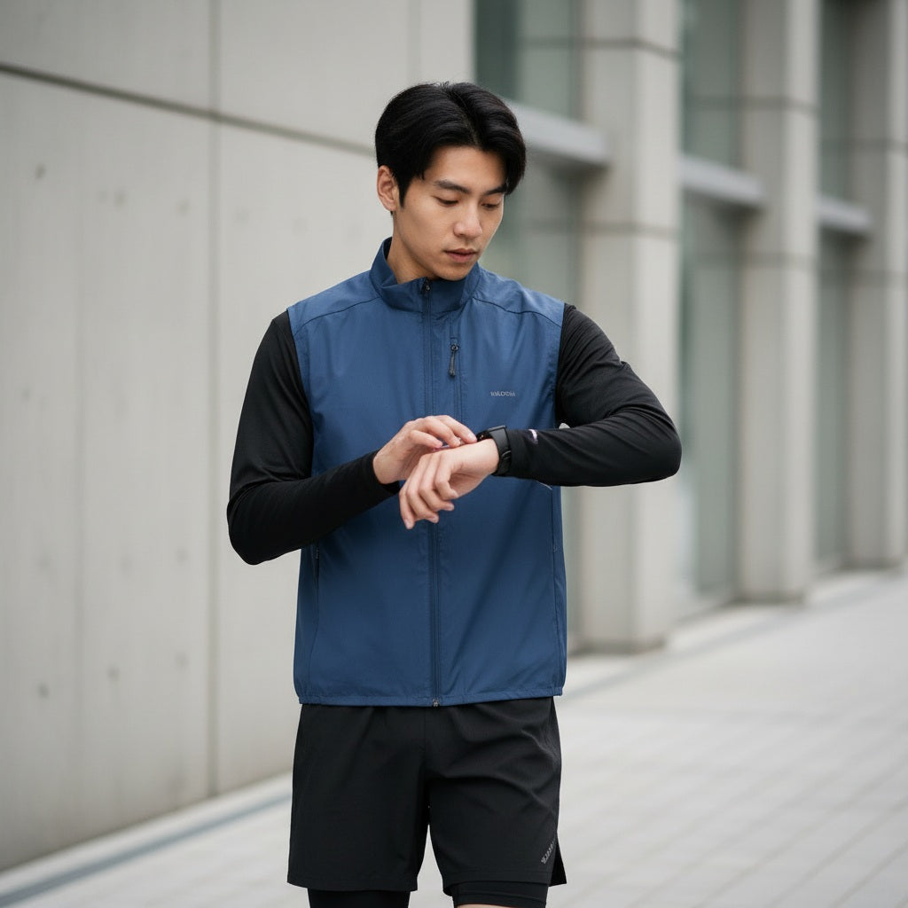 KIPRUN (キプラン) ランニング メンズ 防風ノースリーブジャケット Run 500