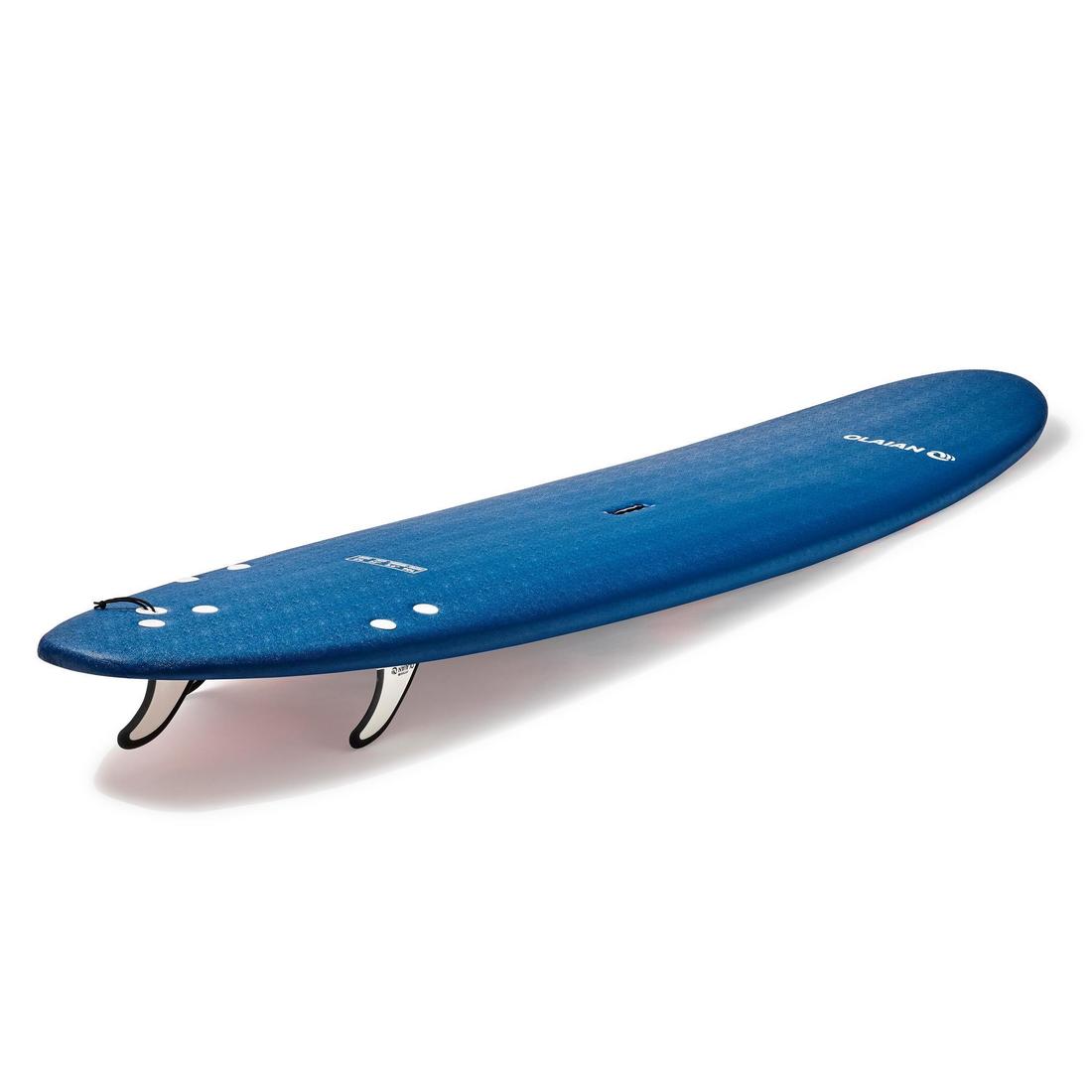 OLAIAN(オライアン) サーフィン・ビーチ ロングサーフボード ソフト 500 8'6” リーシュ&フィンx3