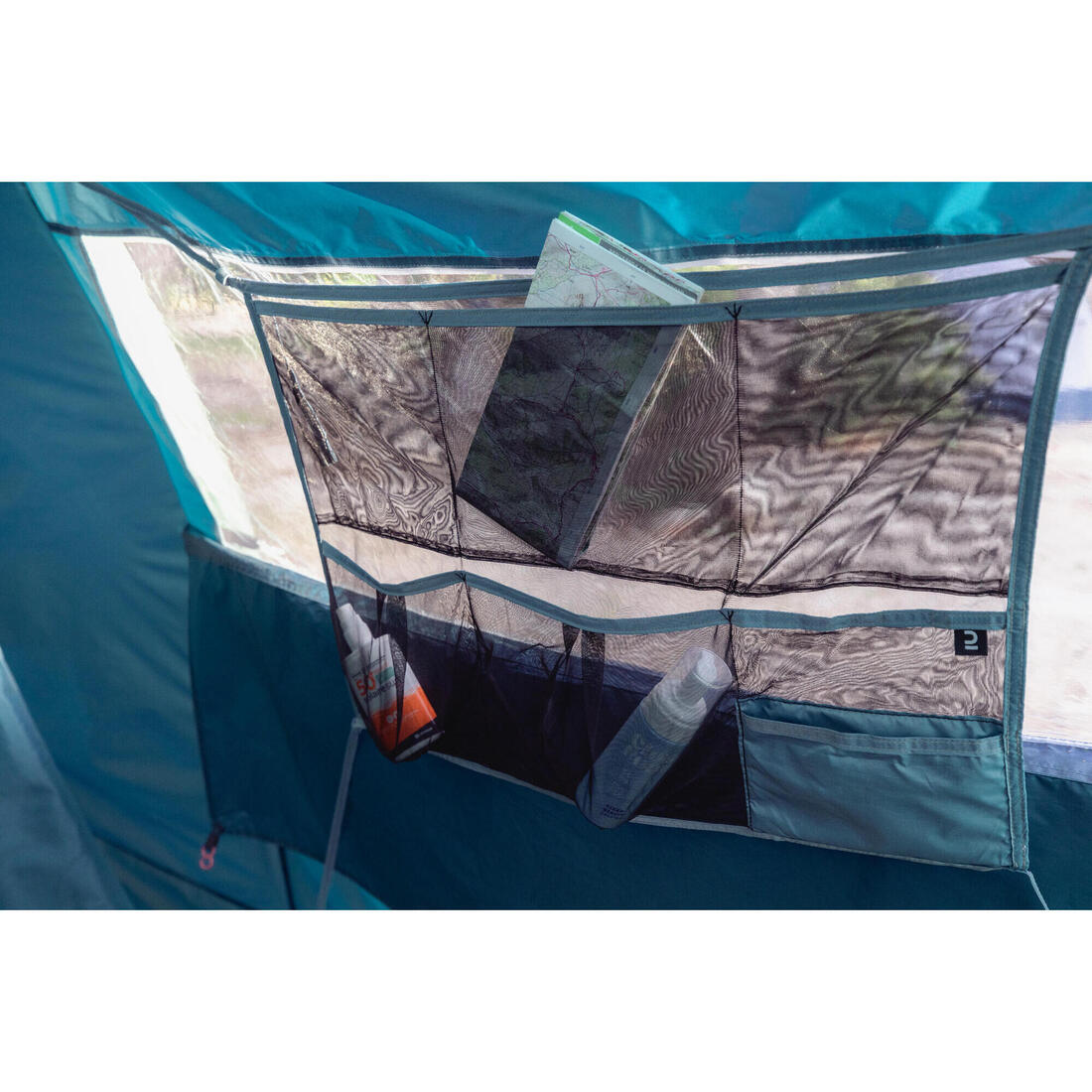 QUECHUA（ケシュア）キャンプ 多用途　ネット オーガナイザー テントリビングルーム用- 6ポケット