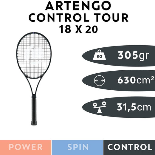 ARTENGO (アルテンゴ) テニスラケット ストリングなし TR960 Control Tour 18 x 20