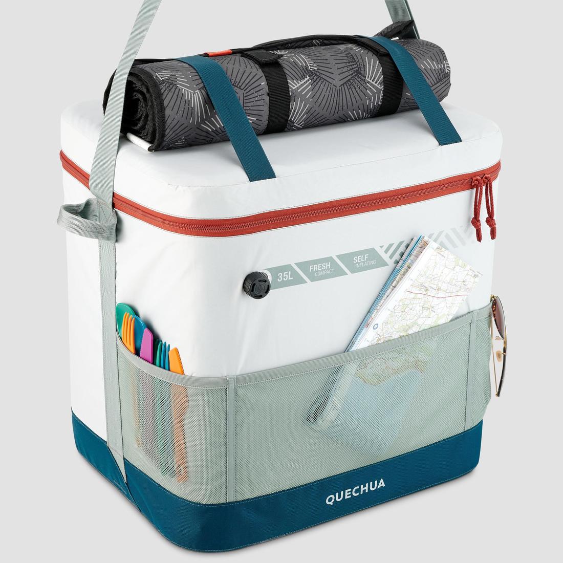 QUECHUA (ケシュア) キャンプ・登山・ハイキング クーラーボックス (折りたたみ式) COMPACT FRESH 35L