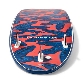 OLAIAN(オライアン) サーフィン・ビーチ ロングサーフボード ソフト 500 8'6” リーシュ&フィンx3