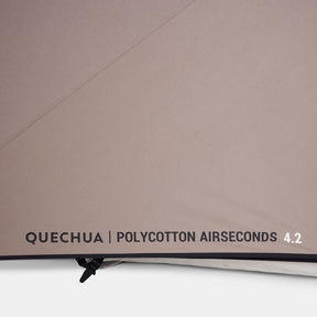QUECHUA (ケシュア) キャンプ ファミリーテント エアーテント AIR SECONDS 4.2 POLYCOTTON - 4人用 2ルーム
